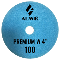 Диски полировальные эластичные PREMIUM W ALMIR D100/№100 (Премиум W АЛМИР) для мрамора и гранита (с водяным охлаждением)
